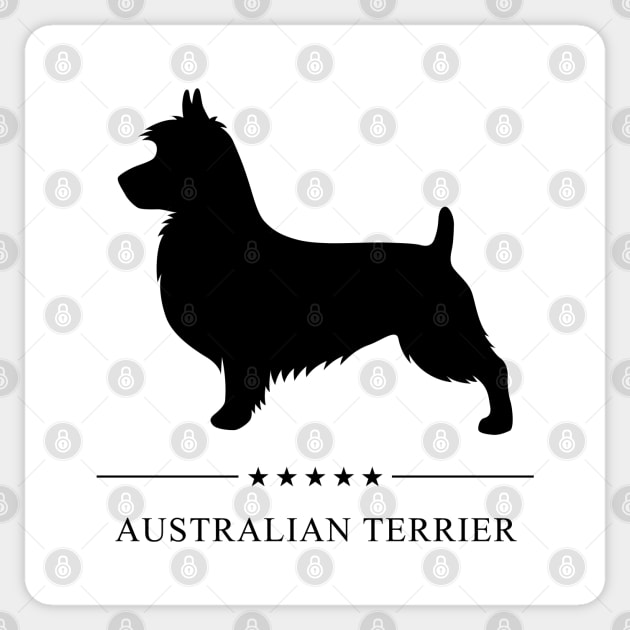Australian Terrier Black Silhouette Sticker by millersye